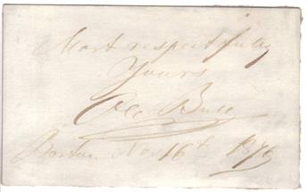 BULL, OLE. Group of 3 items Signed and Inscribed: Autograph Musical Quotation * Two Autograph Notes, to unnamed recipients.